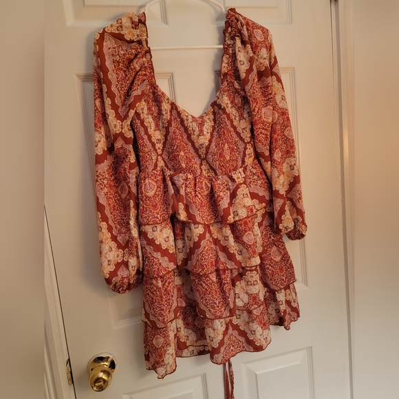 Forever 21 Jackie the Label off Shoulder Mini Dress Boho Size Small New … - Picture 5 of 8